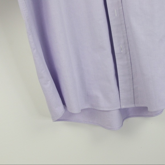 Brooks Brothers Lavender Regent Fit Long Button Collar Classic Dress Shirt Large - Picture 5 of 7